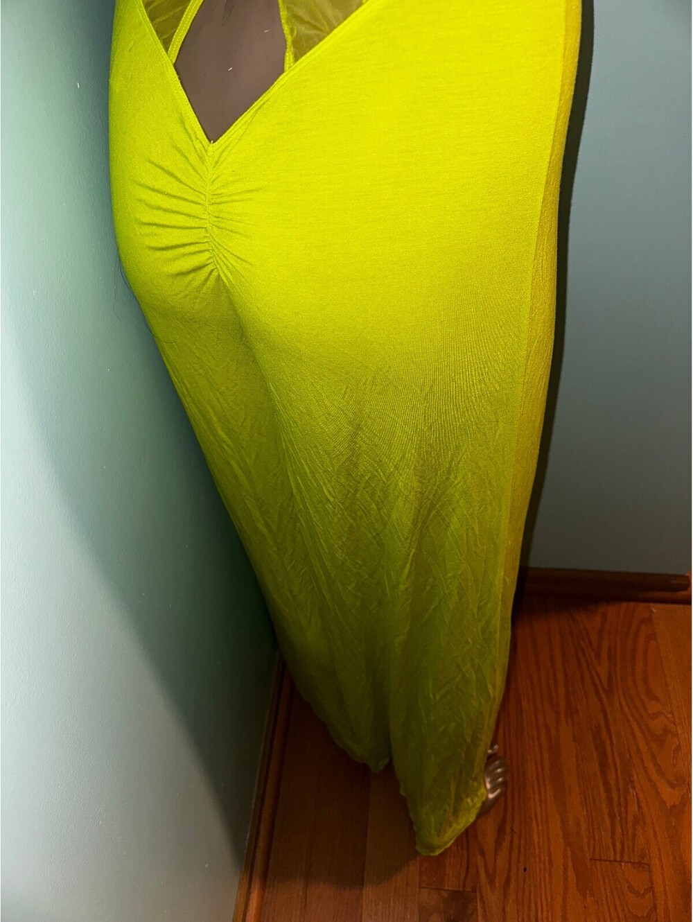 Savage X Fenty Yellow Mesh Accent Two-Piece Lounge Set L - Picture 10 of 14